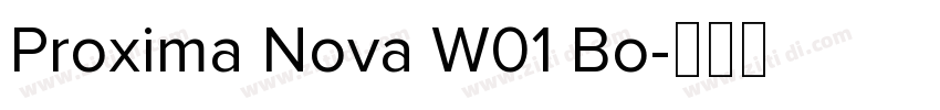 Proxima Nova W01 Bo字体转换